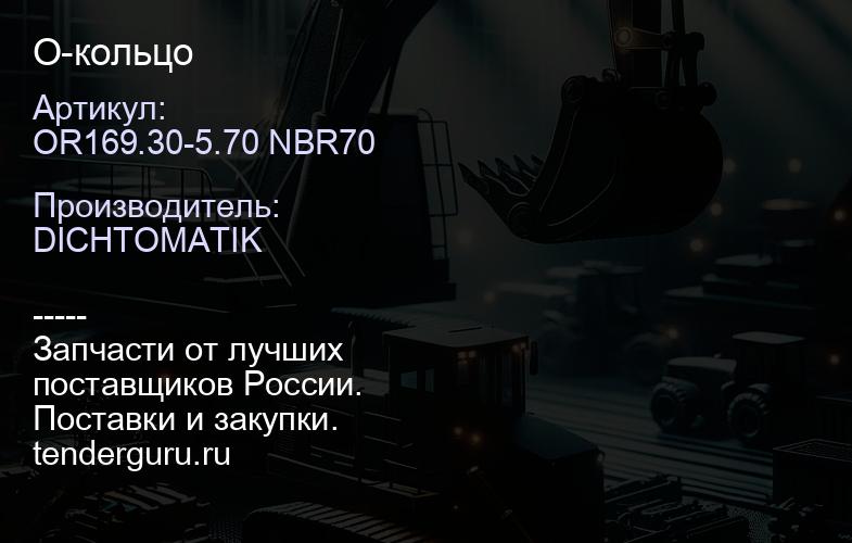 OR169.30-5.70 NBR70 О-кольцо | купить запчасти